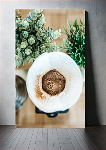 Πίνακας, Morning Coffee with Plants Πρωινός Καφές με Φυτά