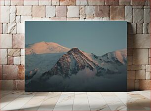 Πίνακας, Morning Glow on Mountain Peaks Πρωινή λάμψη στις βουνοκορφές