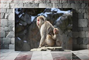 Πίνακας, Mother and Baby Monkeys Μητέρα και μωρά μαϊμούδες