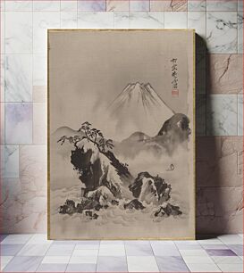 Πίνακας, Mount Fuji by Kawanabe Kyosai