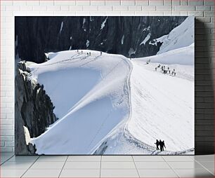 Πίνακας, Mountain Climbers on Snowy Ridge Ορειβάτες στο Snowy Ridge