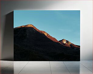 Πίνακας, Mountain in Evening Light Βουνό στο βραδινό φως