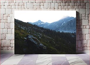 Πίνακας, Mountain Landscape at Sunrise Ορεινό τοπίο στην ανατολή του ηλίου