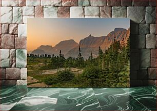 Πίνακας, Mountain Landscape at Sunset Ορεινό τοπίο στο ηλιοβασίλεμα