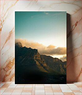 Πίνακας, Mountain Landscape at Sunset Ορεινό τοπίο στο ηλιοβασίλεμα