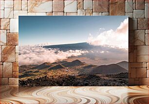 Πίνακας, Mountain Landscape with Clouds Ορεινό τοπίο με σύννεφα