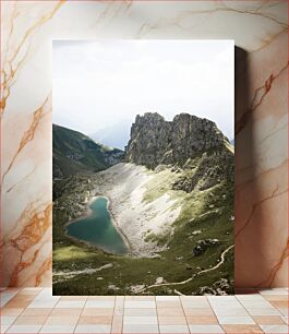 Πίνακας, Mountain Landscape with Lake Ορεινό τοπίο με λίμνη