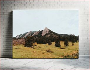 Πίνακας, Mountain Landscape with Pine Trees Ορεινό τοπίο με πεύκα