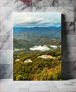 Πίνακας, Mountain Landscape with Winding Road Ορεινό Τοπίο με Ελικοειδή Δρόμο