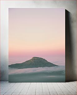 Πίνακας, Mountain Peak Surrounded by Clouds Κορυφή Βουνού που περιβάλλεται από Σύννεφα