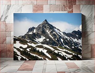 Πίνακας, Mountain Peak with Snow Κορυφή βουνού με χιόνι