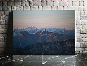 Πίνακας, Mountain Range at Sunset Οροσειρά στο ηλιοβασίλεμα