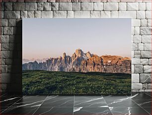 Πίνακας, Mountain Range at Sunset Οροσειρά στο ηλιοβασίλεμα