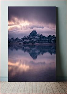 Πίνακας, Mountain Reflection at Sunset Αντανάκλαση βουνού στο ηλιοβασίλεμα