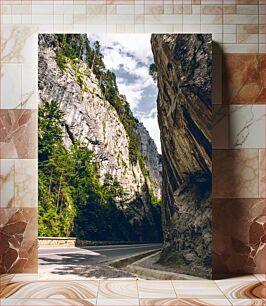 Πίνακας, Mountain Road Through Rocky Cliffs Mountain Road Through Rocky Cliffs