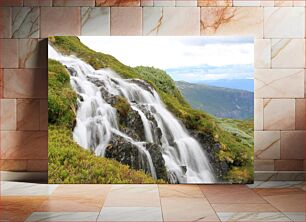 Πίνακας, Mountain Waterfall Ορεινός καταρράκτης