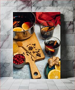 Πίνακας, Mulled Wine Ingredients Συστατικά ζεστού κρασιού