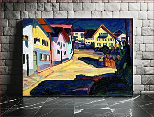 Πίνακας, Murnau, Burggrabenstrasse 1 (1908) by Wassily Kandinsky