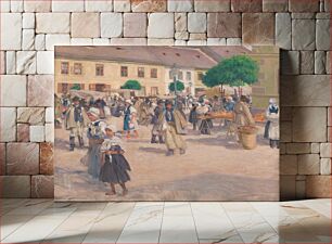 Πίνακας, Myjava marketplace, Miloš Jiránek