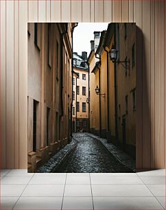 Πίνακας, Narrow Alleyway in the City Στενό δρομάκι στην πόλη