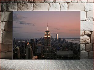 Πίνακας, New York City Skyline at Dusk Ο ορίζοντας της Νέας Υόρκης στο σούρουπο