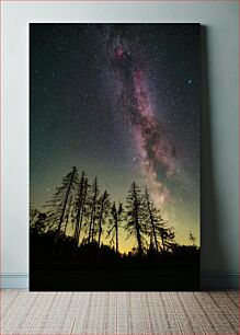 Πίνακας, Night Sky over Forest Νυχτερινός ουρανός πάνω από το δάσος