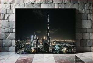 Πίνακας, Night View from a Skyscraper Νυχτερινή θέα από ουρανοξύστη