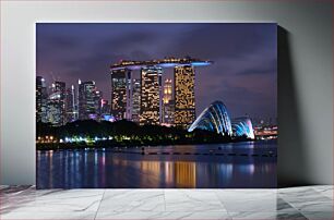 Πίνακας, Night View of Modern Cityscape Νυχτερινή άποψη του σύγχρονου αστικό τοπίου