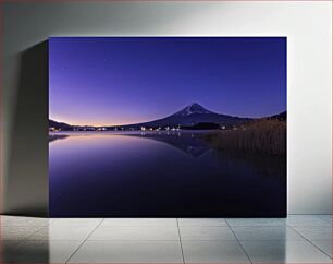 Πίνακας, Night View of Mount Fuji Νυχτερινή θέα στο όρος Φούτζι