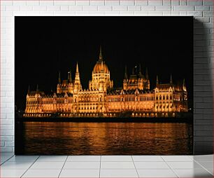 Πίνακας, Night View of Parliament Building Νυχτερινή άποψη του κτιρίου της Βουλής