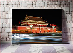 Πίνακας, Night View of Tiananmen Square Νυχτερινή άποψη της πλατείας Τιενανμέν