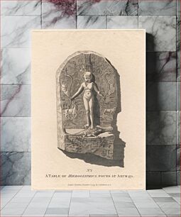 Πίνακας, No. 1 - A Table of Hieroglyphics found at Axum by James Heath