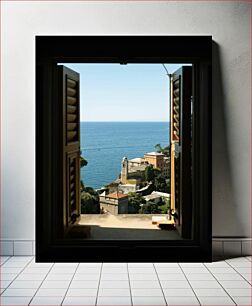 Πίνακας, Ocean View Through Window Θέα στον ωκεανό μέσω παραθύρου