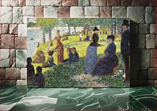 Πίνακας, Oil Sketch for “La Grande Jatte” (1884) by Georges Seurat