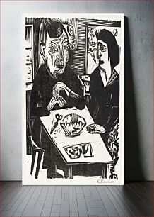 Πίνακας, Old and Young Woman (1921) by Ernst Ludwig Kirchner