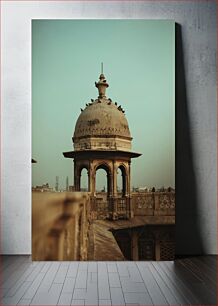 Πίνακας, Old Architectural Dome with Birds Παλαιός Αρχιτεκτονικός Θόλος με Πουλιά