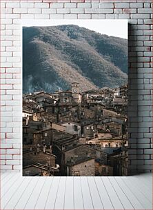 Πίνακας, Old Town in the Mountains Παλιά Πόλη στα Βουνά