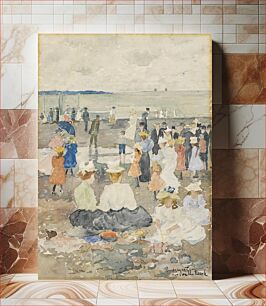 Πίνακας, On the Beach by Maurice Brazil Prendergast