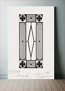 Πίνακας, Ornament with flower (Ornament met bloem) (1878–1944) by Samuel Jessurun de Mesquita