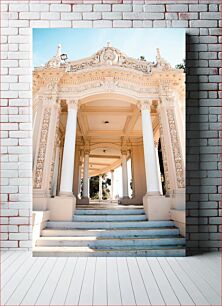 Πίνακας, Ornate Pavilion with Pillars Περίτεχνο Περίπτερο με Πυλώνες