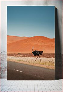 Πίνακας, Ostrich in the Desert Στρουθοκάμηλος στην έρημο