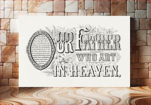 Πίνακας, Our father who art in heaven (1876) typography by Currier & Ives