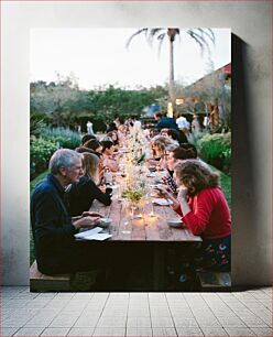 Πίνακας, Outdoor Dinner Gathering Υπαίθρια Δείπνο Συγκέντρωση