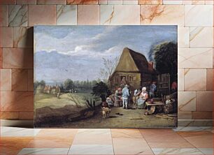 Πίνακας, Outside the village inn, David Teniers II