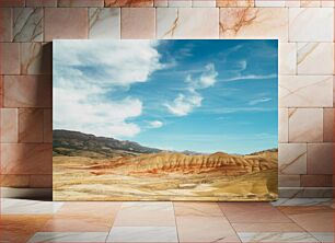 Πίνακας, Painted Hills with Blue Sky Ζωγραφισμένοι λόφοι με γαλάζιο ουρανό