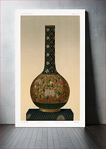 Πίνακας, Painting of Japanese vase from section VII plate III. by G.A. Audsley-Japanese sculpture