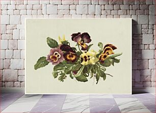 Πίνακας, Pansies by Olive E. Whitney