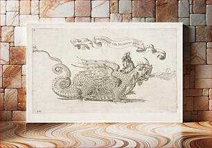 Πίνακας, Parade Float with the Virgin and Child riding a Dragon, plate 8 from A