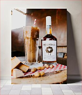 Πίνακας, Peanut Butter Whiskey and Drink Ουίσκι και ποτό με φυστικοβούτυρο