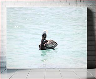 Πίνακας, Pelican in Water Πελεκάνος στο νερό